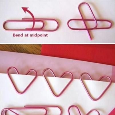 DIY Valentine's (Heart-Shaped) Paper Clips