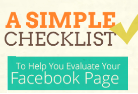 A Simple Facebook Page Checklist